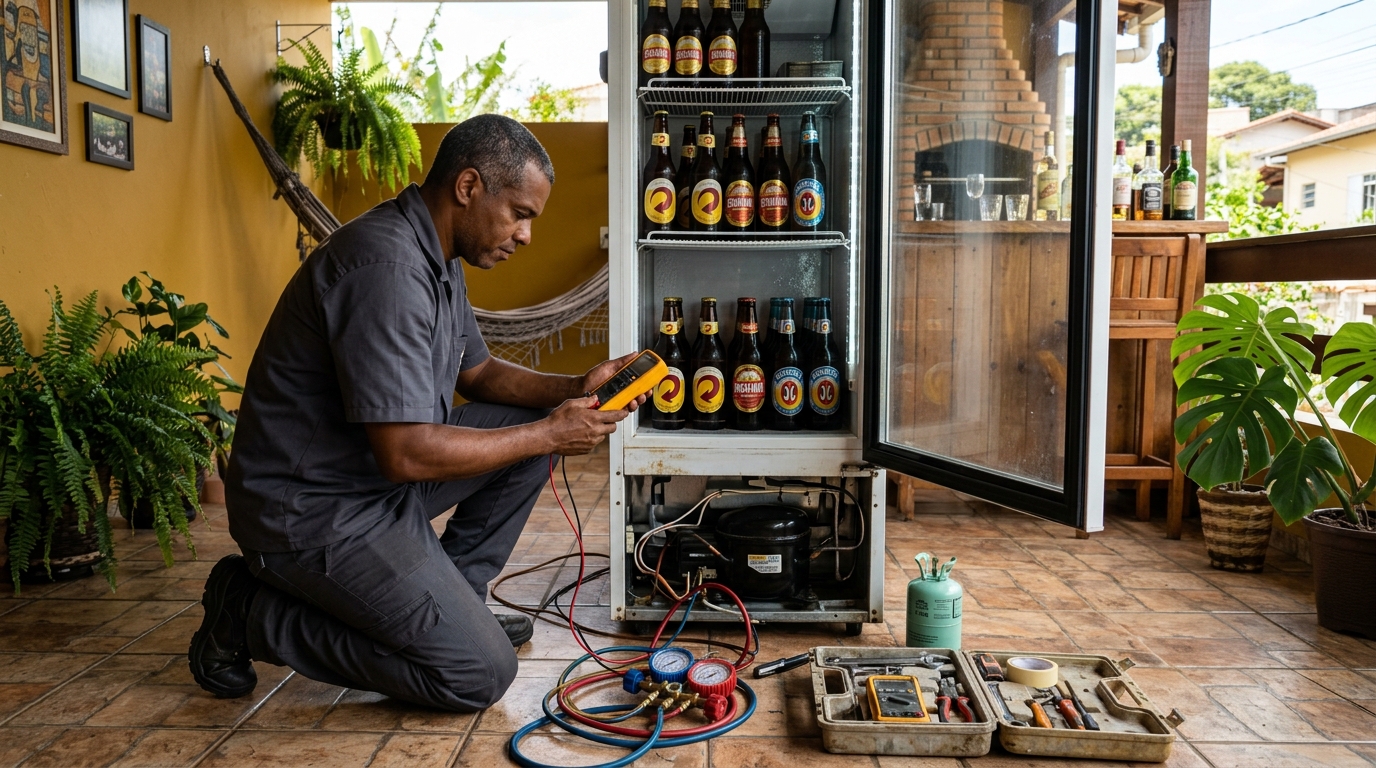 Manutenção da placa eletrônica de cervejeira em São Bernardo do Campo‑SP